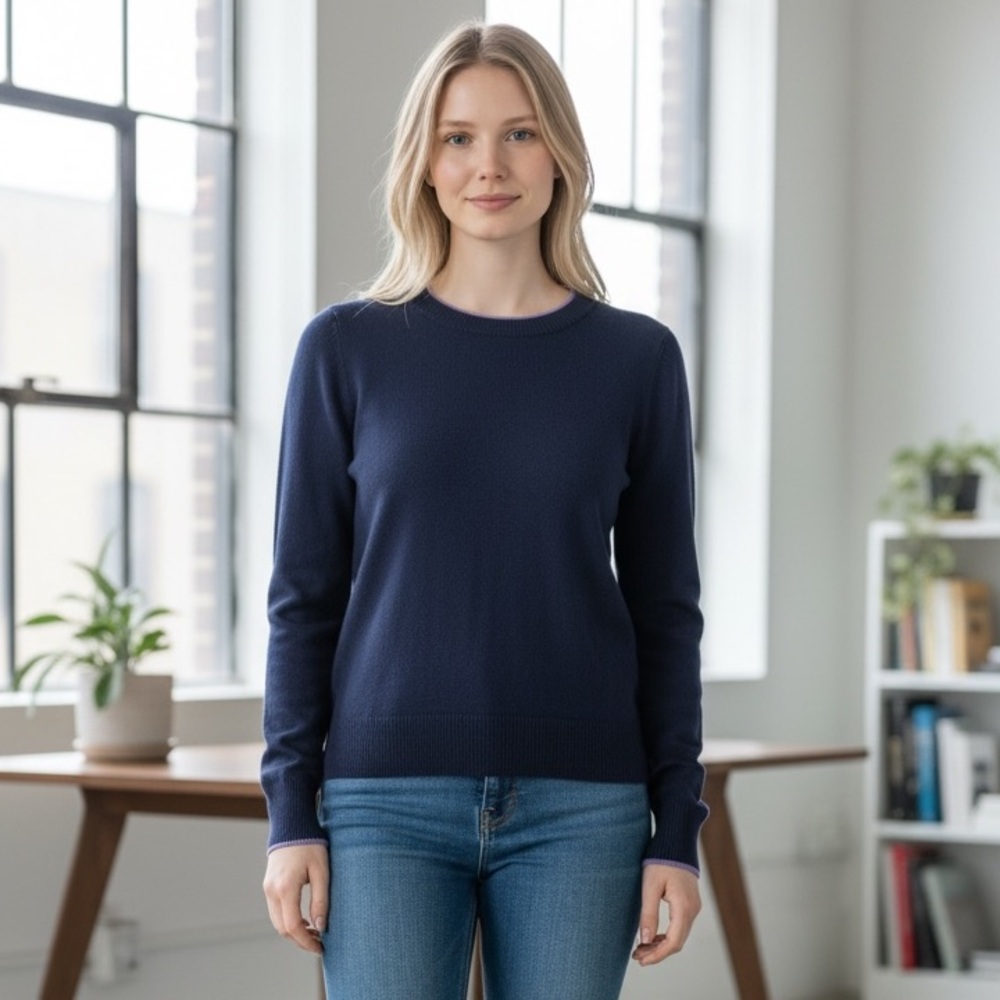 On 34th Navy Blue Sweater